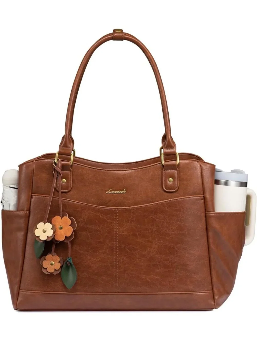 Stylish Vintage Laptop Tote Bag for Women, Perfect Teacher & Work Bag with